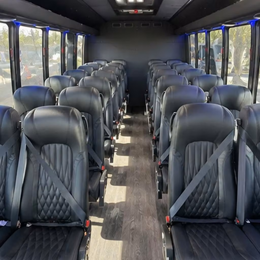 25 passenger minibus inside