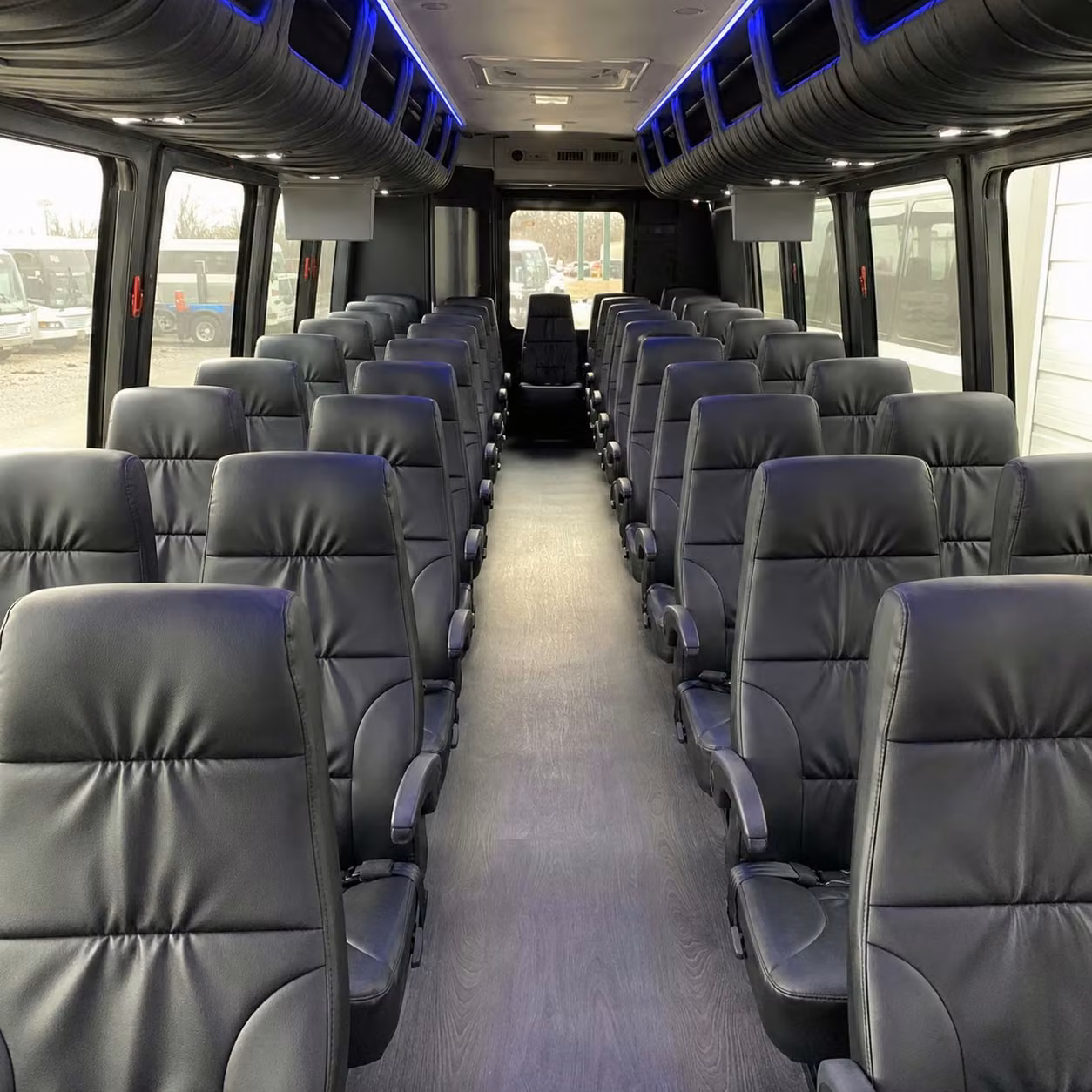 25 passenger minibus interior