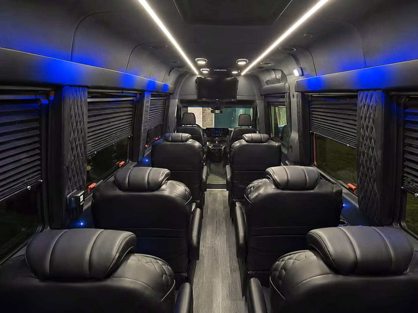sprinter van with driver inside
